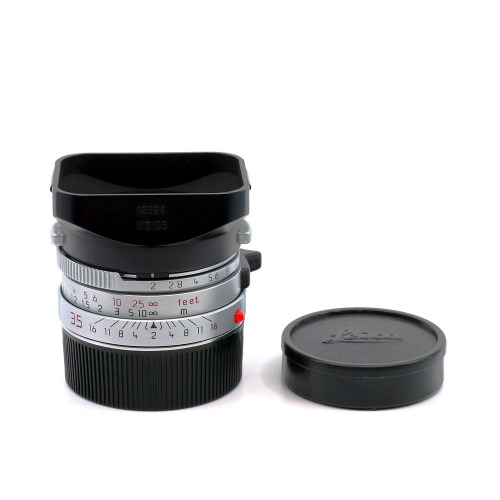 [Leica] M 35mm F/2 SUMMICRON 4th Silver&amp;nbsp;외부95% / 내부95%[후드, 캡2]/위탁제품
