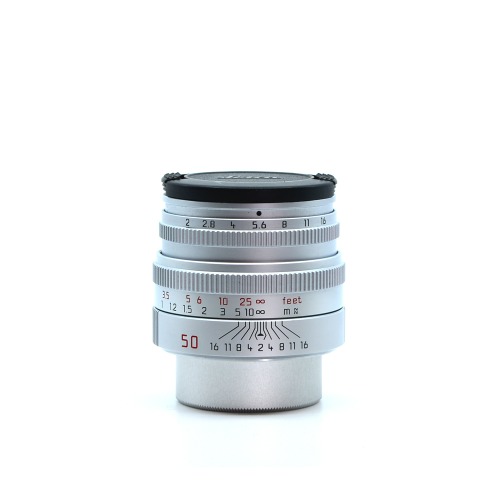 [Leica] L 50mm F/2 SUMMICRON 4th Silver&amp;nbsp;98%[box, pouch, cap]