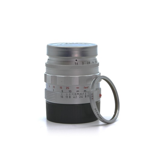 [Leica] 50mm F/1.4 SUMMILUX 1st Silver&amp;nbsp;외부95% / 내부93%(클리닝마크)[Filter, cap2]