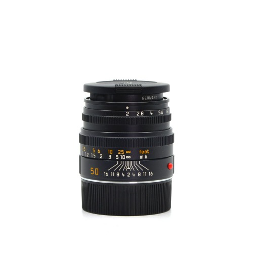 [Leica] M 50mm F/2 Summicron 4th Black&amp;nbsp;85%(렌즈곰팡이)[필터, 캡2]/위탁제품