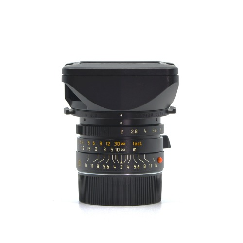 [Leica] M 28mm F/2 Summicron ASPH Black&amp;nbsp;외부 95%/내부 95%[Hood, Cap2]/위탁제품