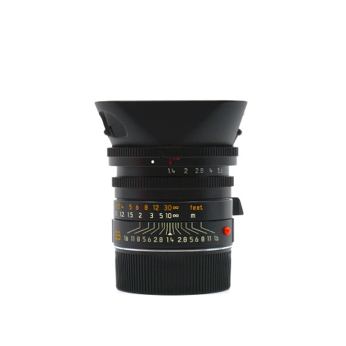[Leica] M 35mm F/1.4 SUMMILUX ASPH 4th Black&amp;nbsp;외부95% / 내부95%[후드, 파우치, 플립온캡, 뒷캡]/위탁제품