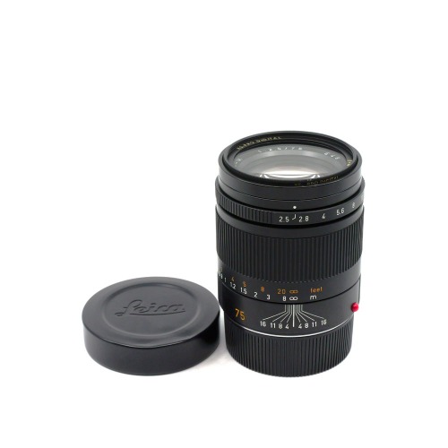 [Leica] M 75mm F/2.5 SUMMARIT Black&amp;nbsp;외부93% / 내부93%[B+W필터, 캡2, 파우치]/위탁제품