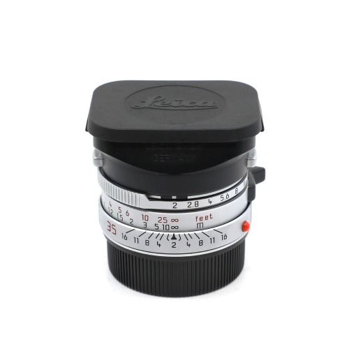 [Leica] M 35mm F/2 SUMMICRON 4th Silver&amp;nbsp;외부 98%/내부 95%[후드캡, 후드, 필터, 뒷캡]/위탁제품