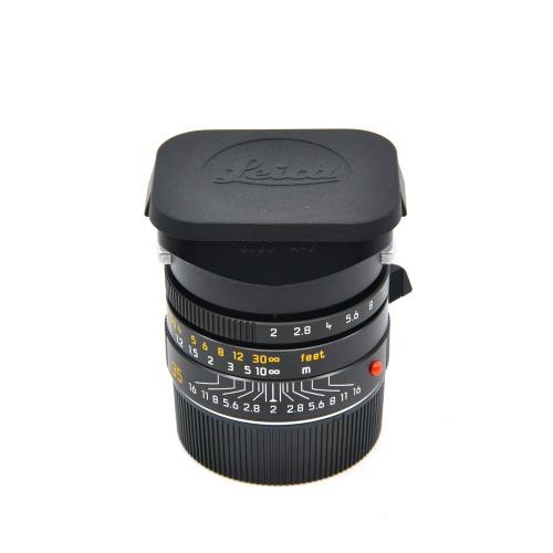 [Leica] M 35mm F/2 SUMMICRON 5th ASPH Black&amp;nbsp;외부95%/내부95%[후드, 캡2]/위탁제품