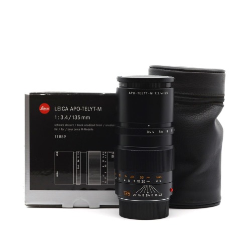 [Leica] M 135mm F/3.4 APO-TELYT 6Bit Black&amp;nbsp;외부98% / 내부98% [풀 박스, 필터 ]/위탁제품