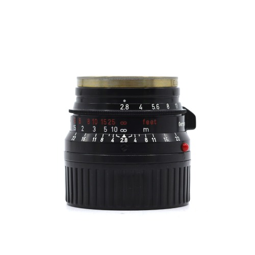 [Leitz] M 35mm F/2.8 SUMMARON Dual Black Re-paint&amp;nbsp;외부95%/내부93%[필터(Leica, 황동), 뒷캡]/위탁제품