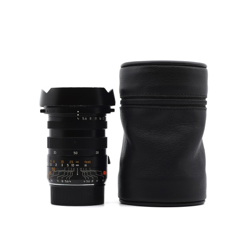 [Leica] M 28-35-50mm F/4 TRI-ELMAR Black&amp;nbsp;외부93% / 내부95%[후드, 뒷캡, 파우치]/위탁제품