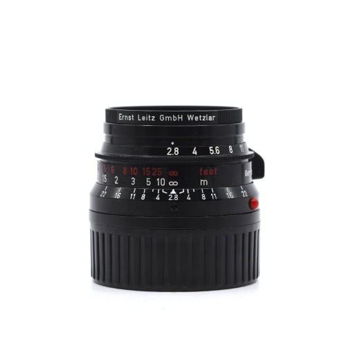 [Leitz] M 35mm F/2.8 SUMMARON Dual Black Re-paint&amp;nbsp;외부95%/내부95%[필터(Leica), 뒷캡]/위탁제품