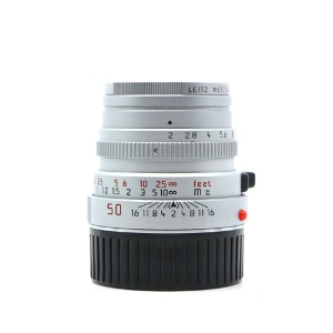 [Leica] M 50mm F/2 SUMMICRON 3rd Silver&amp;nbsp;외부 95%/내부 95%[후드, 앞캡, 뒷캡]/위탁제품
