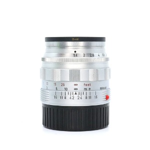 [Leica] M 50mm F/1.4 SUMMILUX Silver&amp;nbsp;외부 93%/내부 90%[뒷캡(Leica x), 케이스(플라스틱)]/위탁제품