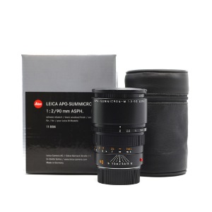[Leica] M 90mm F/2 APO-SUMMICRON ASPH 6Bit Black&amp;nbsp;외부95% / 내부95% [풀 박스, 필터 ]/위탁제품